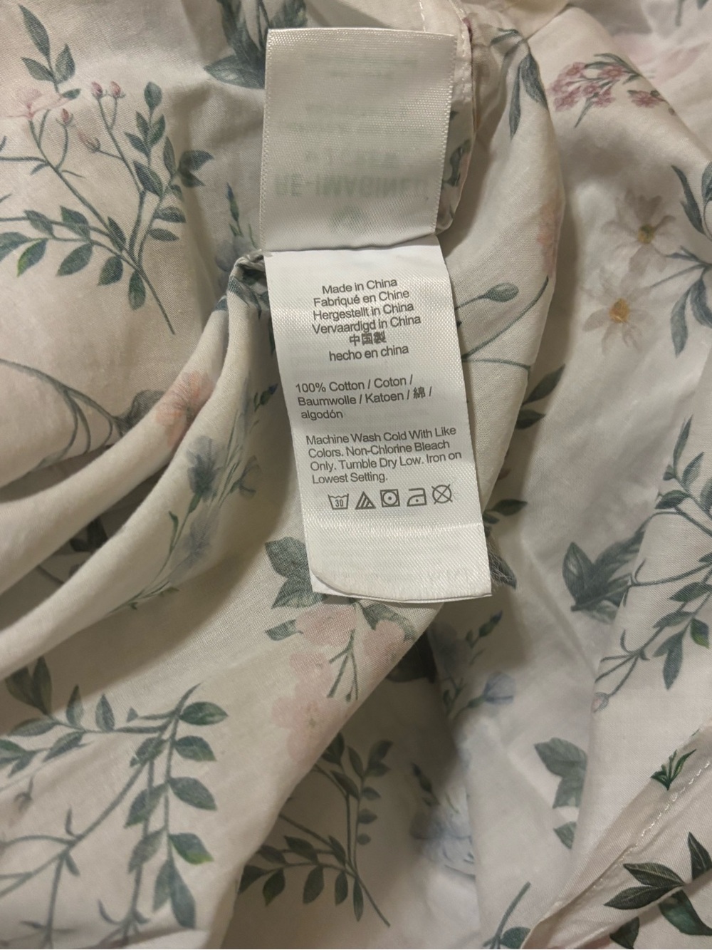 J. Crew Cream Floral Button-Up Shirt with Pastel Print - Picture 6 of 6